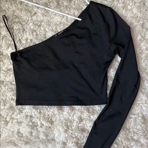 Shein One Shoulder Crop Top
